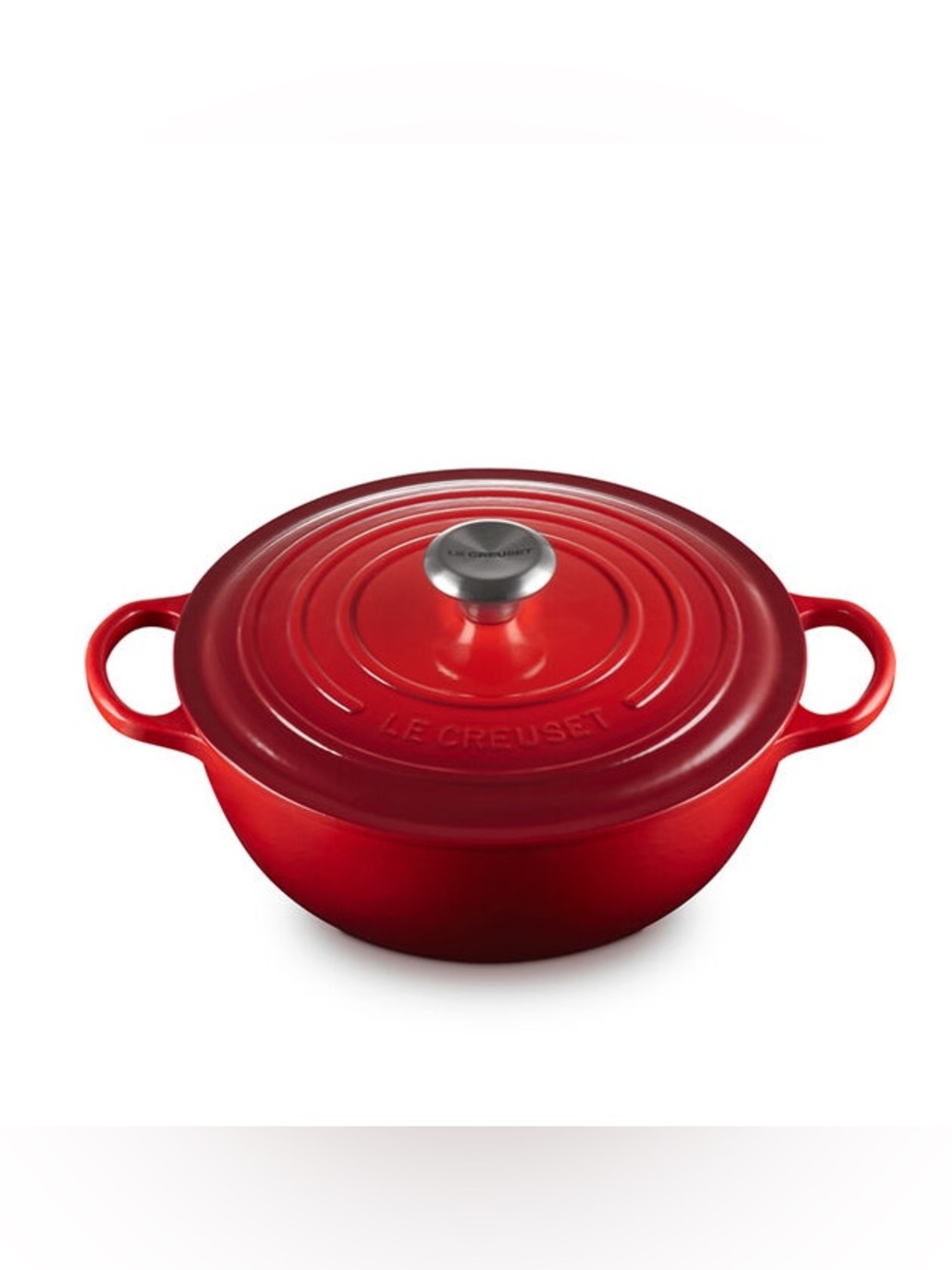 Le Creuset Cerise Red Round Dutch Oven with Lid - NIB
